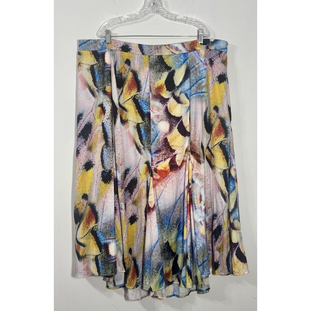 Anthropologie Plus Women’s Size 26W A-Line Printed Maxi Skirt